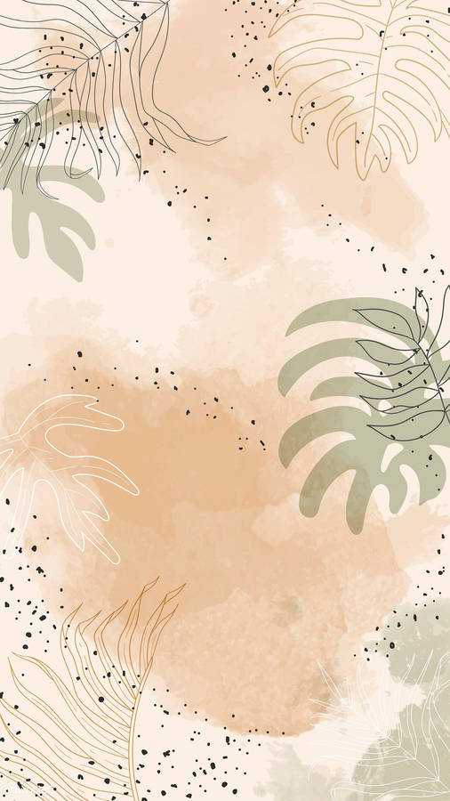 A Relaxing Beige Pastel Color Wallpaper