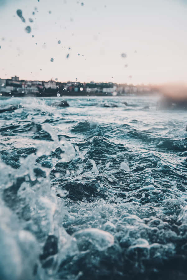 A Serene Beachscape That Transports You Away From The Commotion Of Life Wallpaper