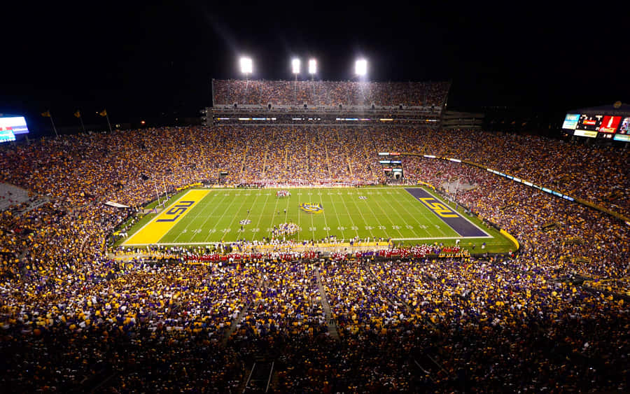 A Stadium With A Lot Of People Wallpaper