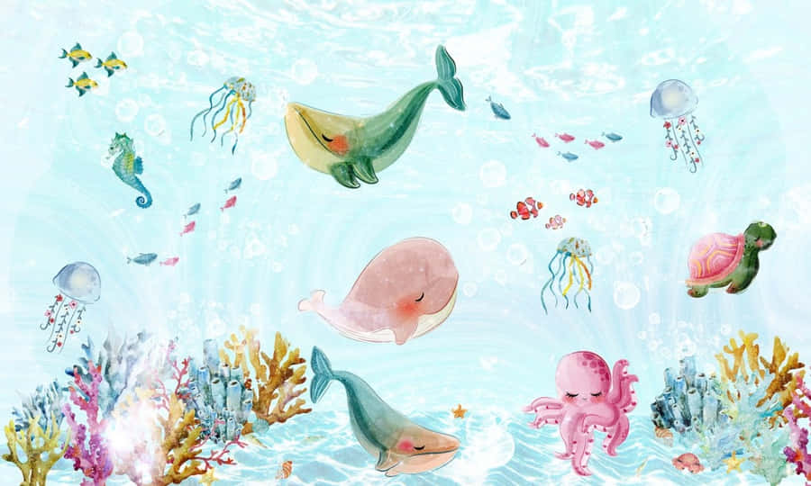 A Sweet Cartoon Animal That Will Make Your Day! Wallpaper