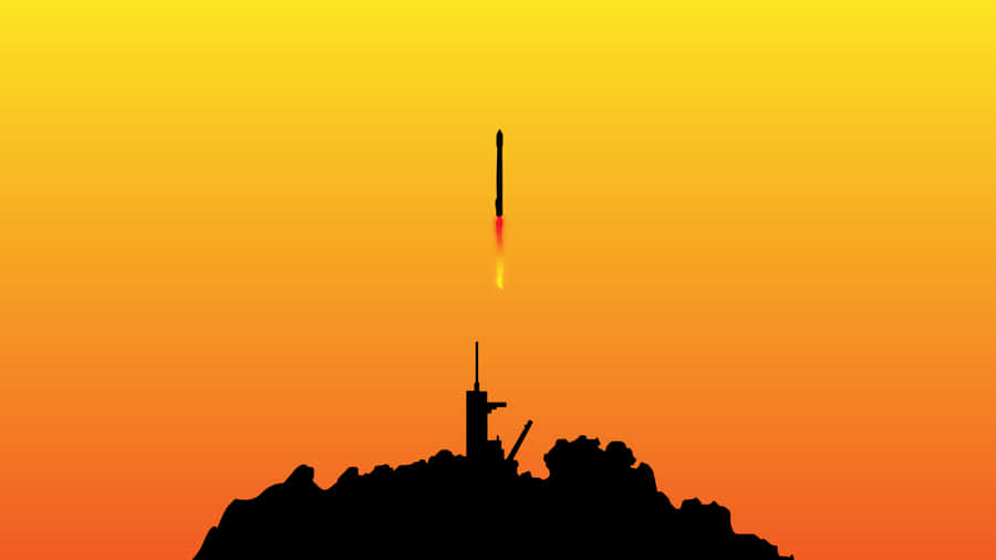 A Tranquil Galaxy In Minimalist Space Wallpaper