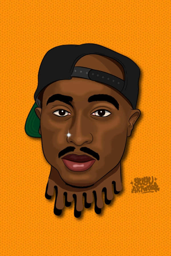 A Tribute To Tupac Shakur - An Icon Of Rap Music Wallpaper