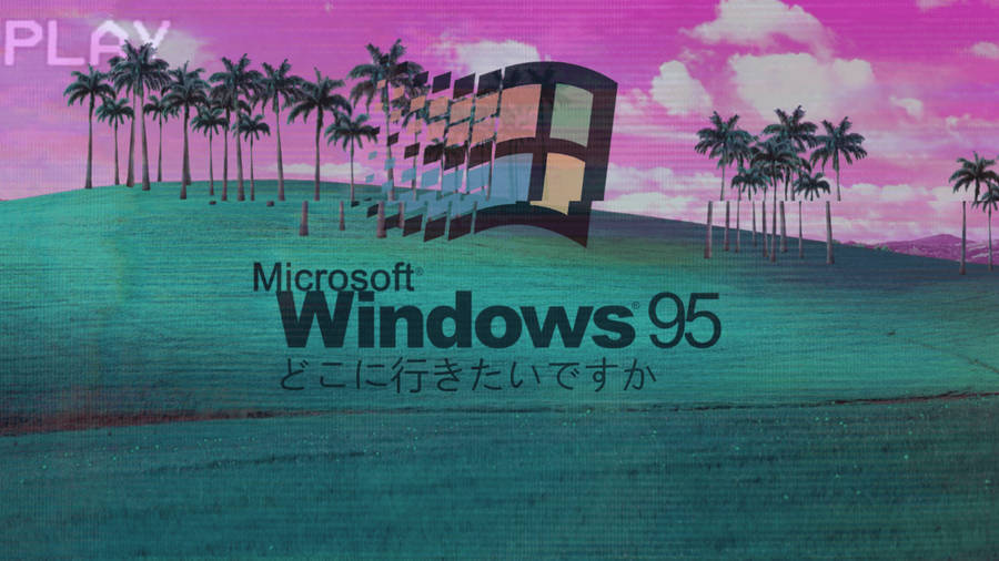 Download free : A Vaporwave Aesthetic Of The Microsoft Windows 95 ...