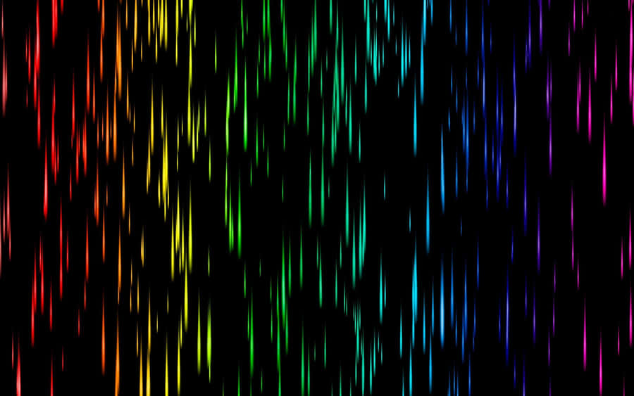 A Vibrant, Bold Black Rainbow Wallpaper