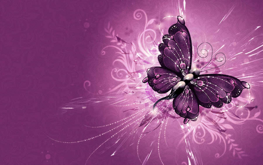 A Vibrant Butterfly On A Beautiful Flower Wallpaper