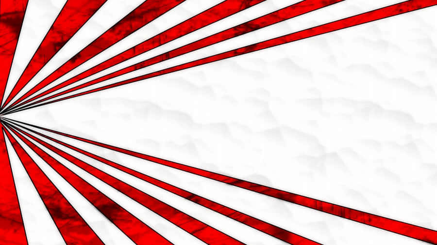 A Vibrant Red, White And Black Abstract Design. Wallpaper
