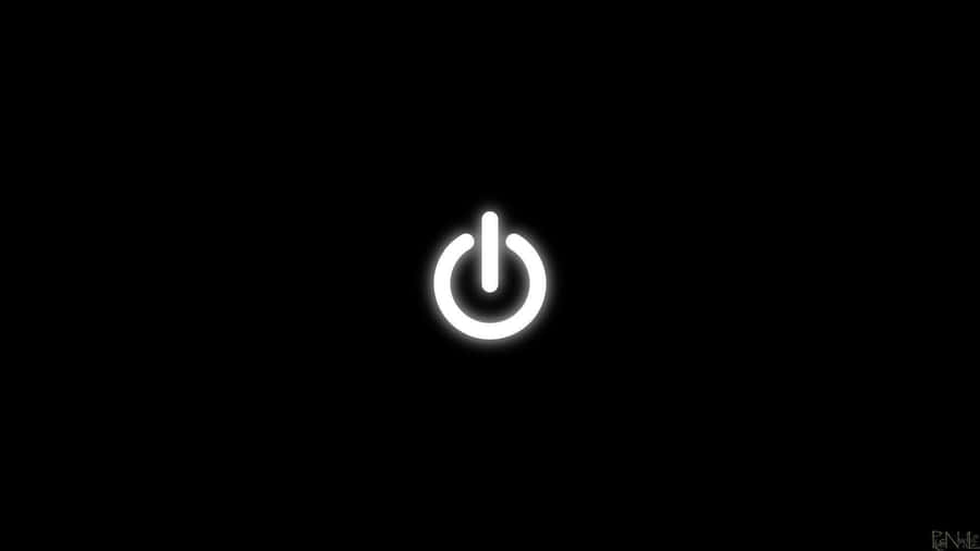 A White Light Bulb On A Black Background Wallpaper
