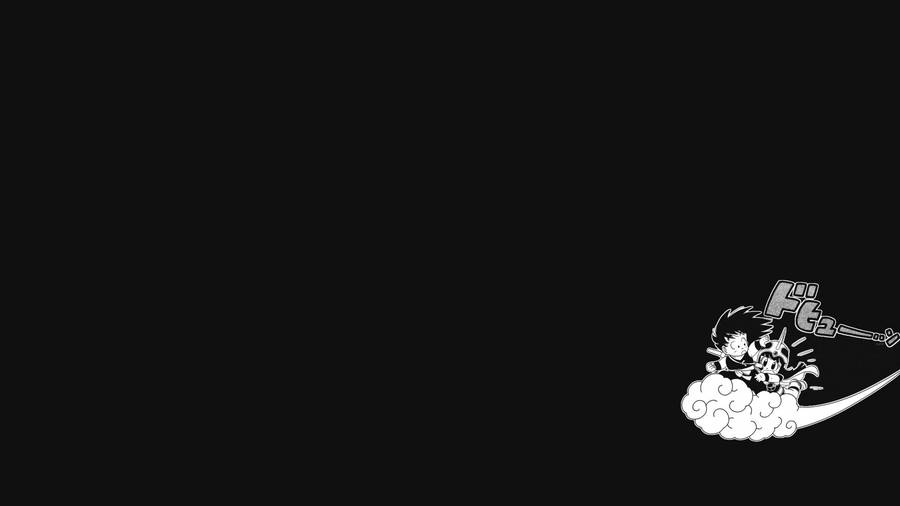 A Young Manga Character In A Black And White Anime Style Wallpaper