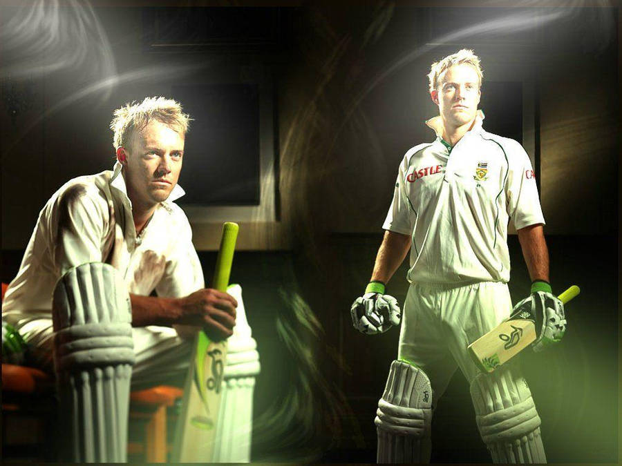 Ab De Villiers White South African Jersey Wallpaper