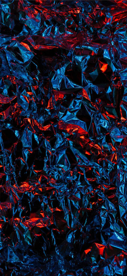 Abstract Art Iphone 11 In Eye-catching Red And Blue Wallpaper
