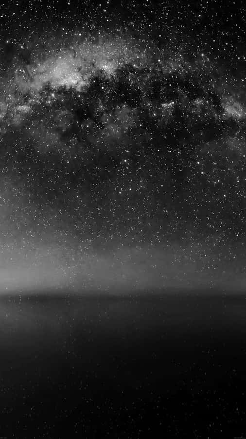Abstract Black And White Night Sky Wallpaper