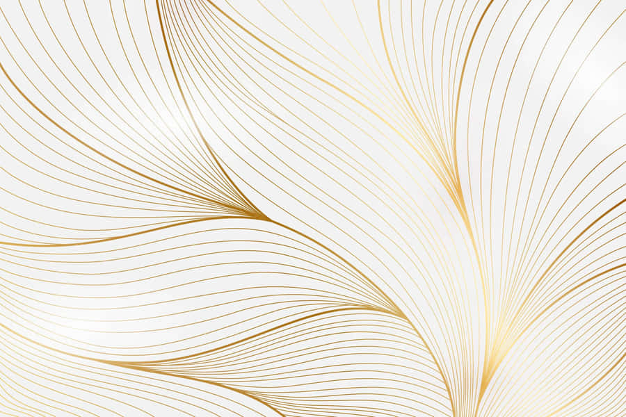 Abstract Golden Curves Background Wallpaper