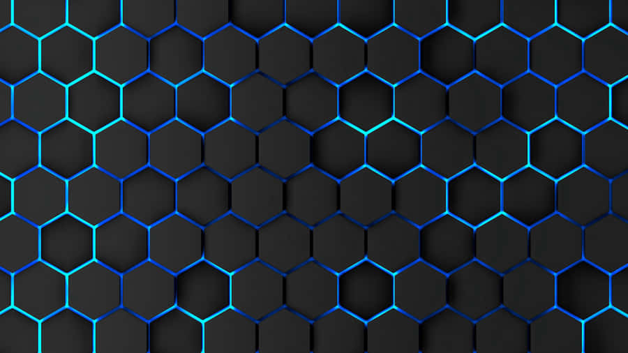 Abstract Hexagons In Vibrant Colors Wallpaper
