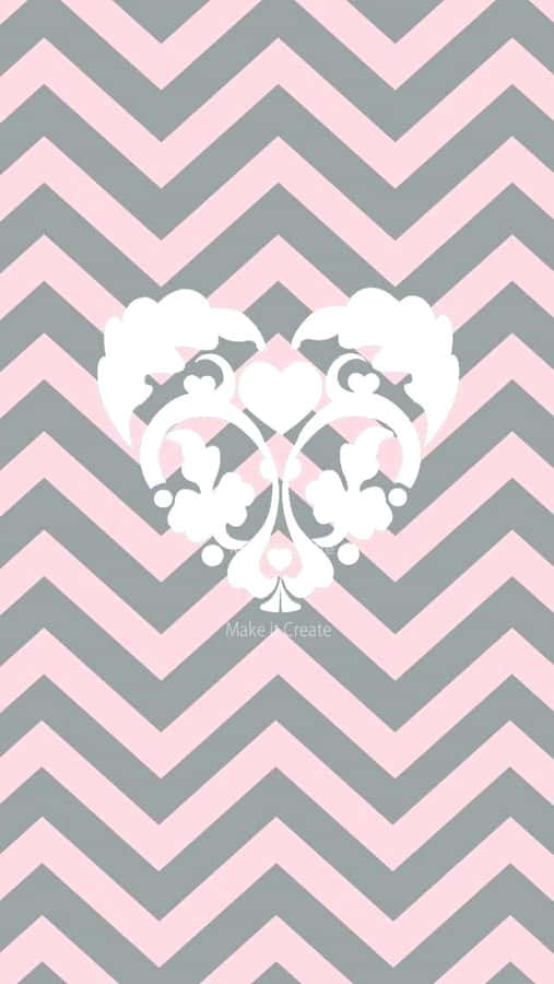 Abstract Painting In Shades Of Grey And Pink Wallpaper