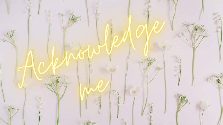 Acknowledge Me [wallpaper] Wallpaper