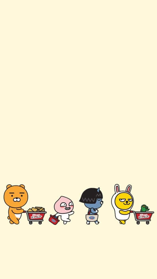 Add A Smile To Your Day With These Cute Cartoon Animals! Wallpaper