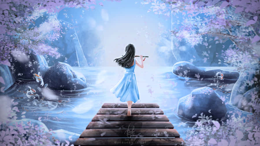 Adorable And Cute Girly Girl Wallpaper