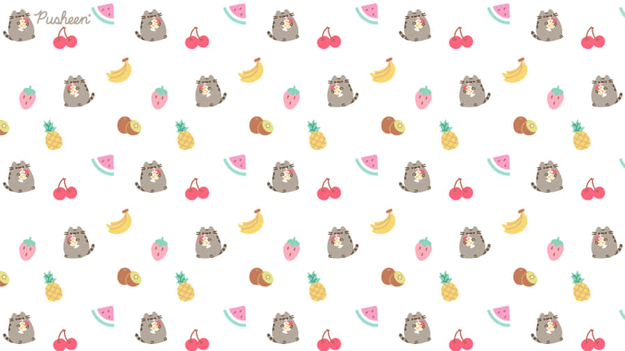 Adorable Pusheen Cartoon Cat Wallpaper Wallpaper