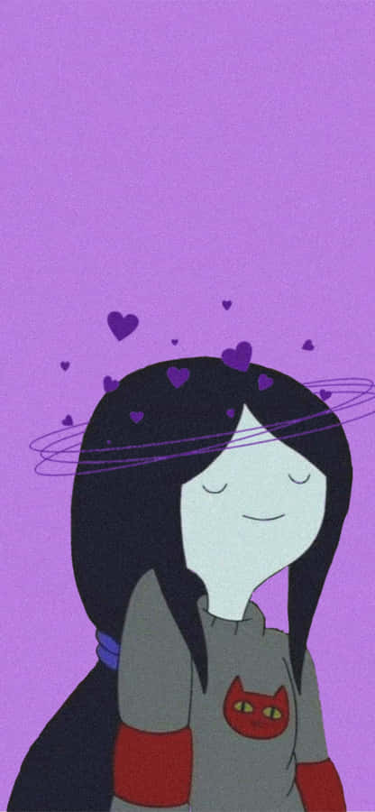 Adventure Time Marceline Love Hearts Wallpaper