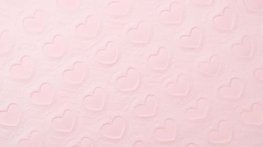 Aesthetic Computer Light Pink Diagonal Hearts Wallpaper
