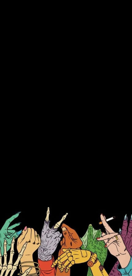 Aesthetic Iphone Horror 850 X 1781 Wallpaper