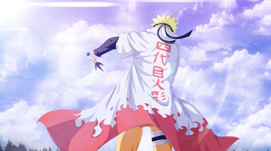 Aesthetic Phone With Naruto Illustration Wallpaper