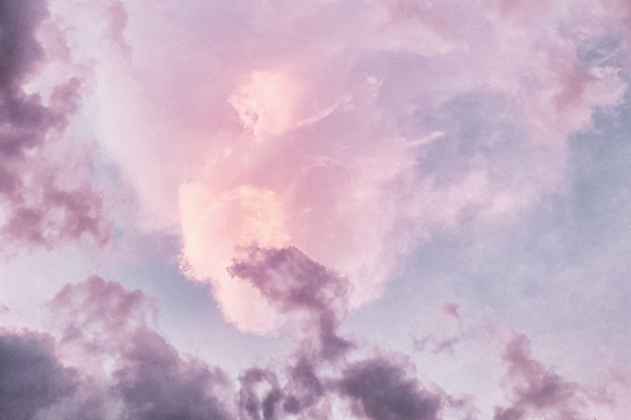 Aesthetic Pink And Purple Clouds wallpaper