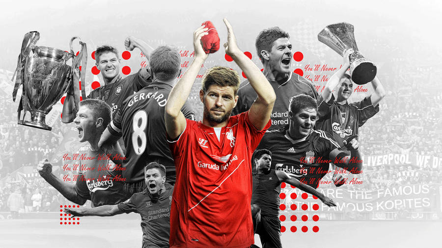 Steven Gerrard Football Wallpaper for iPhone 12 Pro