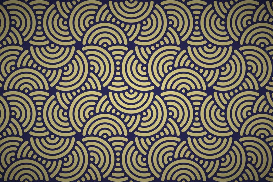 Alluring Art Deco Half-circle Design Wallpaper