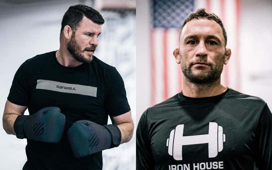 American Mixed Martial Artists Michael Bisping And Frankie Edgar Wallpaper