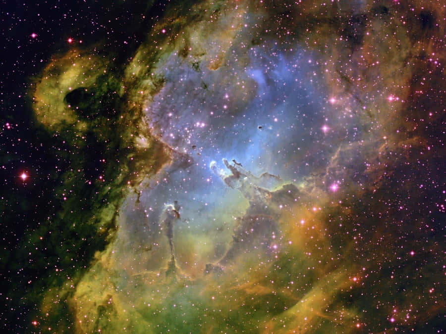 An Awe-inspiring Space Nebula Illuminated By Dark Energy Wallpaper