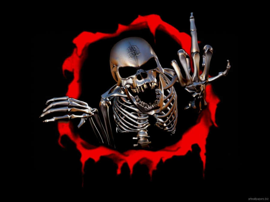 An Awesome Skull That Will Strike Fear Into The Hearts Of Its Enemies Wallpaper