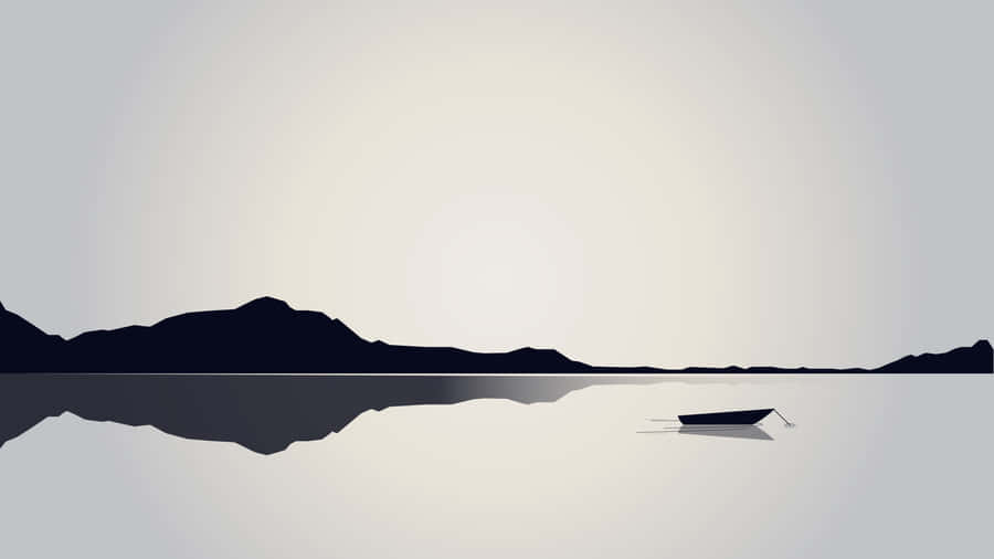 An Eye-catching Minimalist Black And White Wallpaper Wallpaper