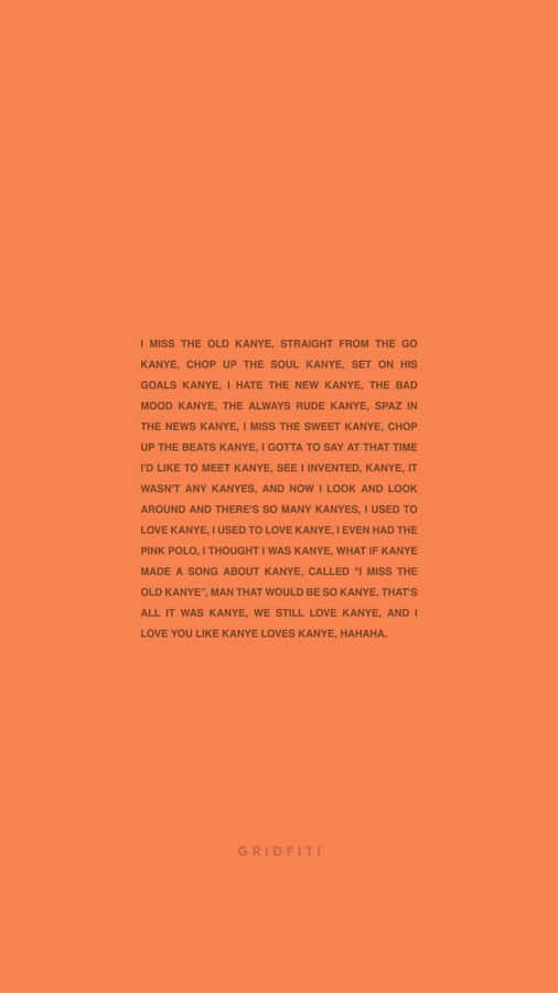 An Image Of The Cover Art For Kanye West's Latest Album: The Life Of Pablo Wallpaper