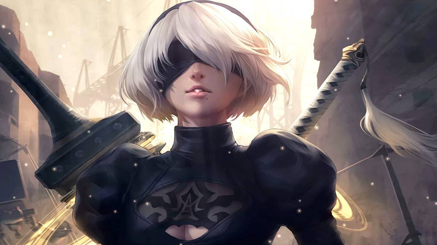 Video Game NieR: Automata HD Wallpaper by Ilya Kuvshinov