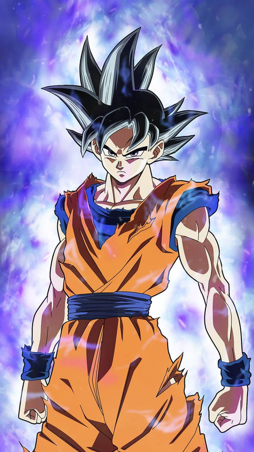 Male Anime Character Goku Super Saiyan 4 in the center | Stable Diffusion