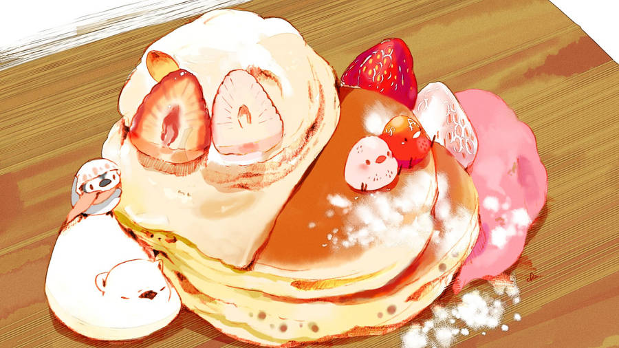 Anime Pancakes Stickers for Sale | Redbubble