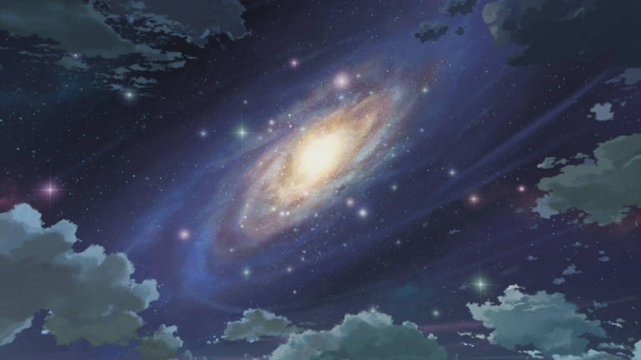 Anime Scenery Galaxy Wallpaper