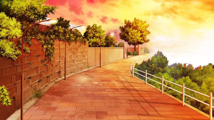 Aesthetic Anime Landscape Wallpapers - Wallpaper Cave