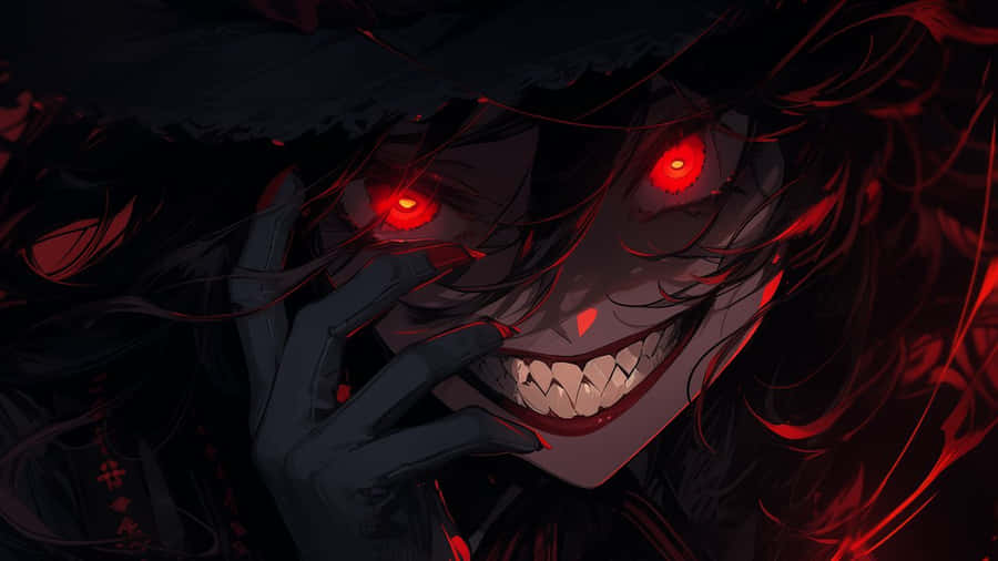 Anime Villainous Grin Evil Smile.jpg Wallpaper