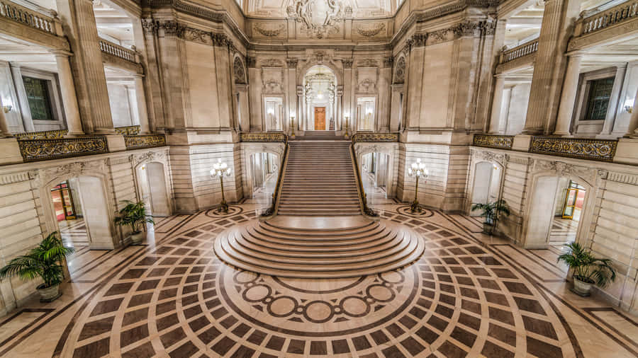 Arch In San Francisco City Hall Wallpaper