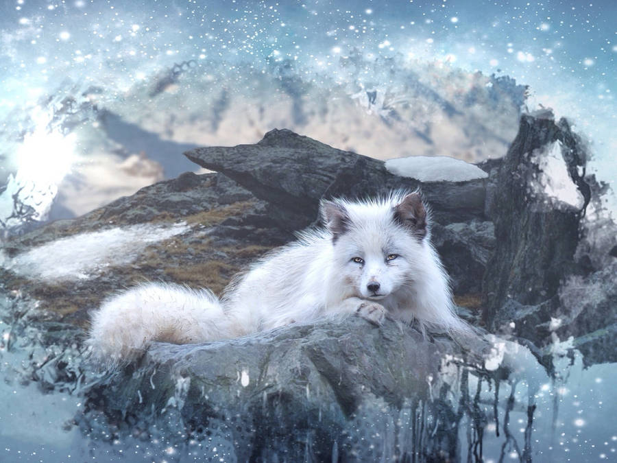 Download free Arctic Fox Artwork Wallpaper - MrWallpaper.com