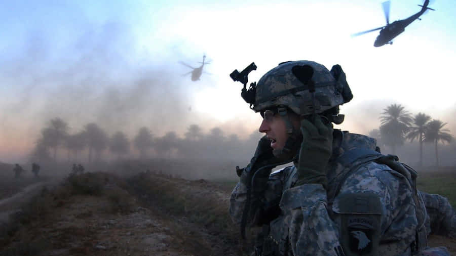 Armed Forces Proudly Serve The Nation Wallpaper