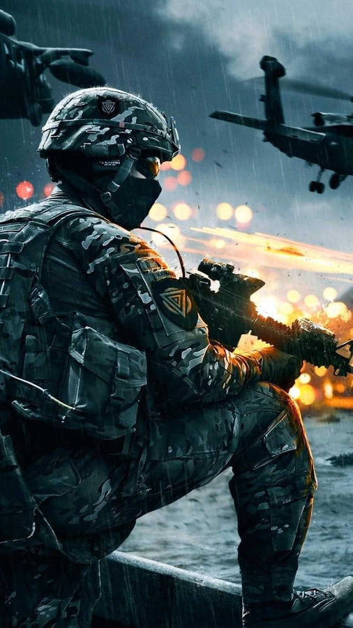 Army In The Rain Wallpaper