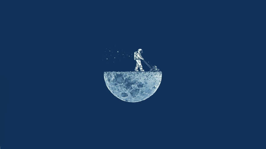 Astronaut Minimalist Hd Wallpaper