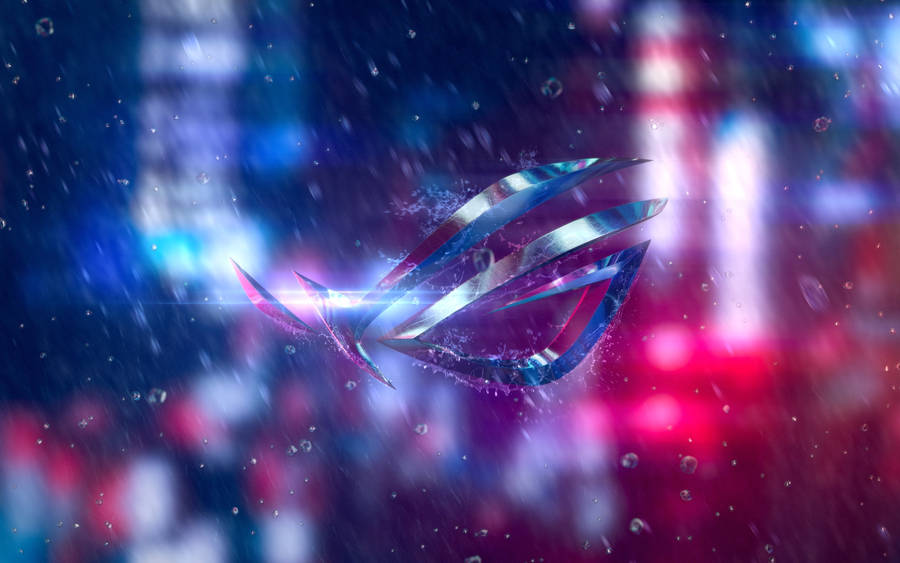 Asus Rog Symbol Water Drops Design Wallpaper