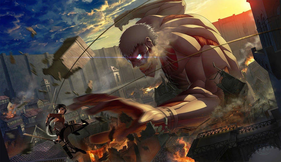 Attack On Titan Mikasa Battle wallpaper