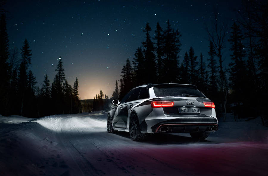 Audi RS6 Wallpaper 4K, Custom tuning, Black cars