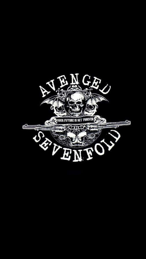 Download free Avenged Sevenfold Logo On A Black Background Wallpaper ...