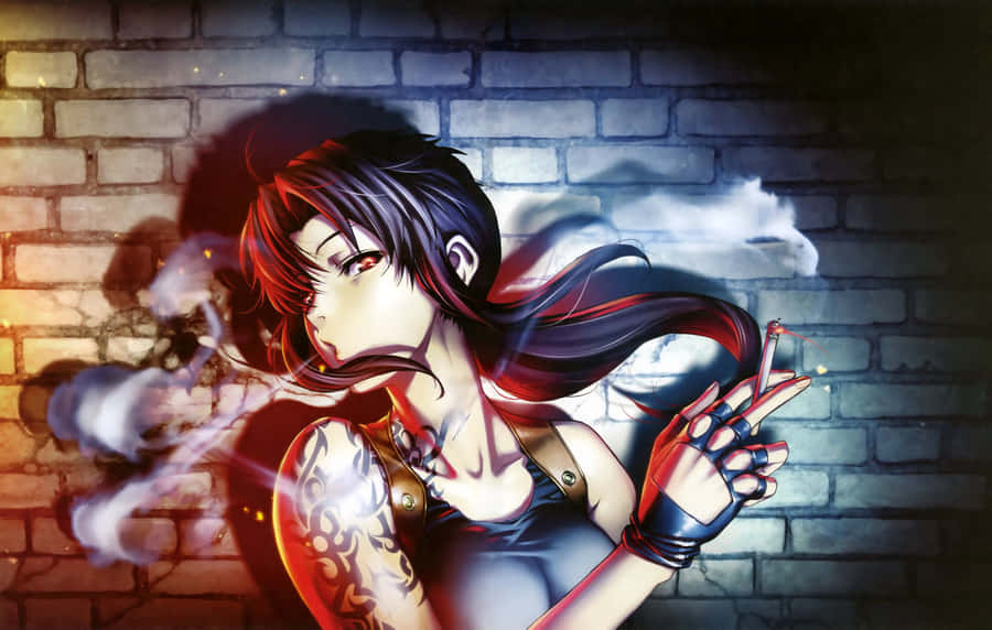 Portrait of revy from black lagoon anime on Craiyon